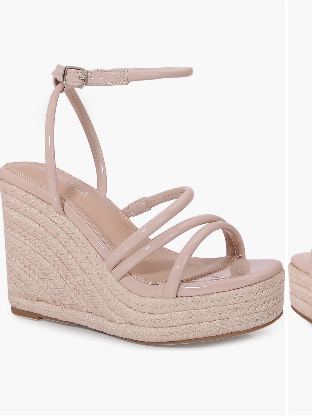 Women’s Nude Pink Espadrille Wedge Sandals